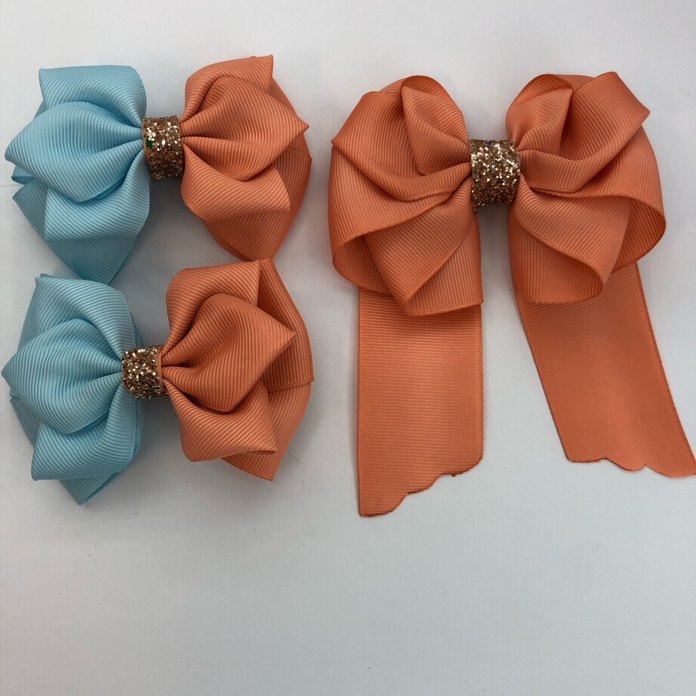 Bows for hair (set of three)